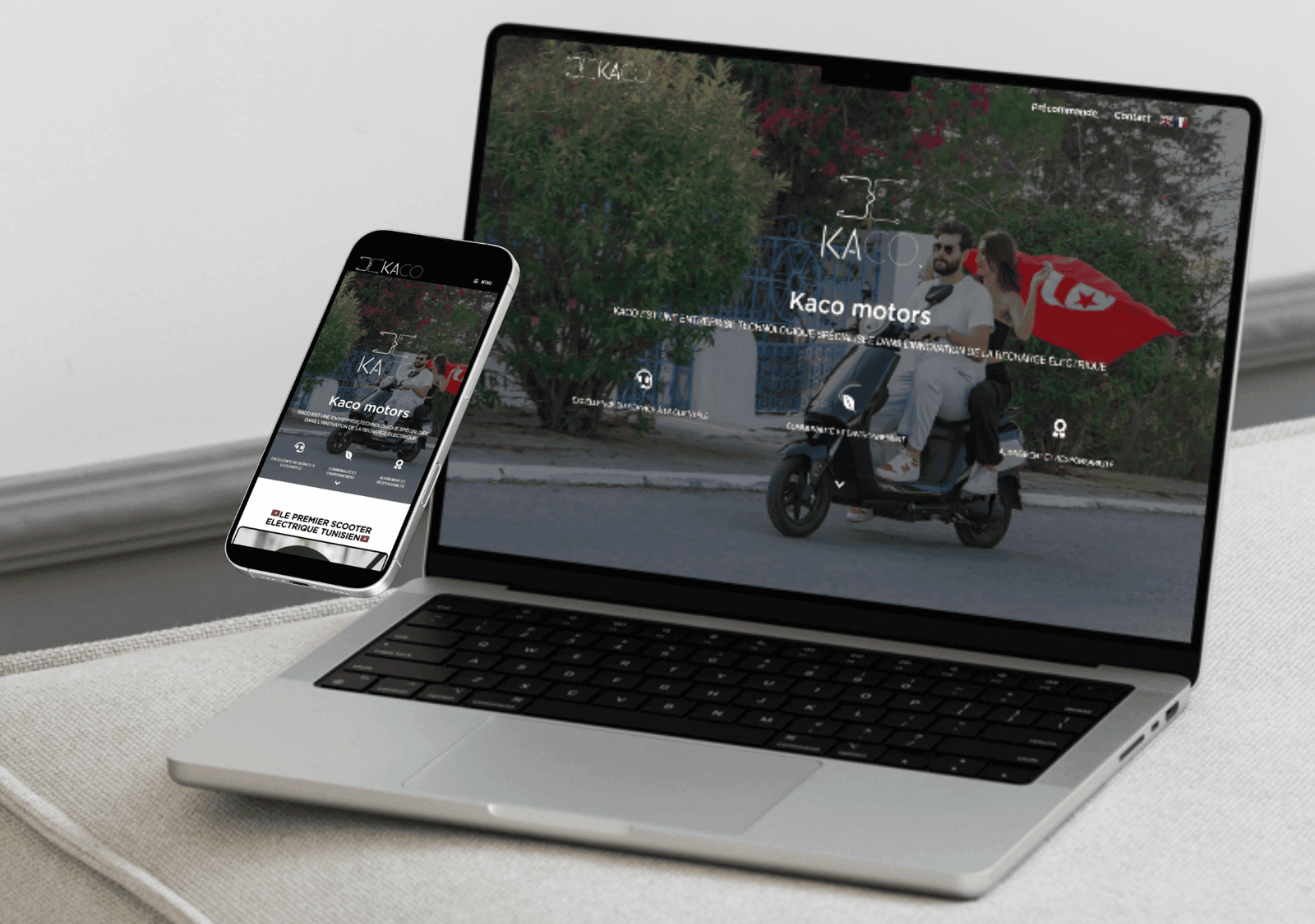 Kaco Motors - projet digital réalisé par THE ROAD