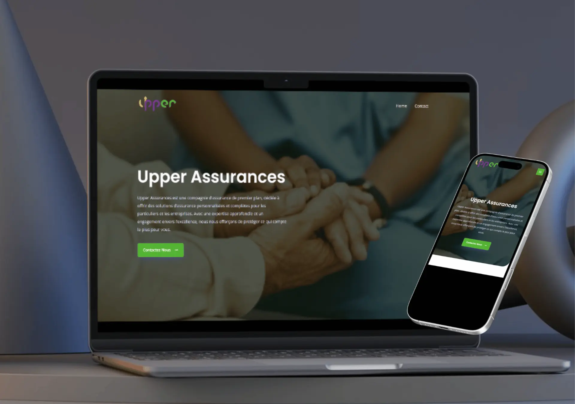 Upper Assurance - projet digital réalisé par THE ROAD