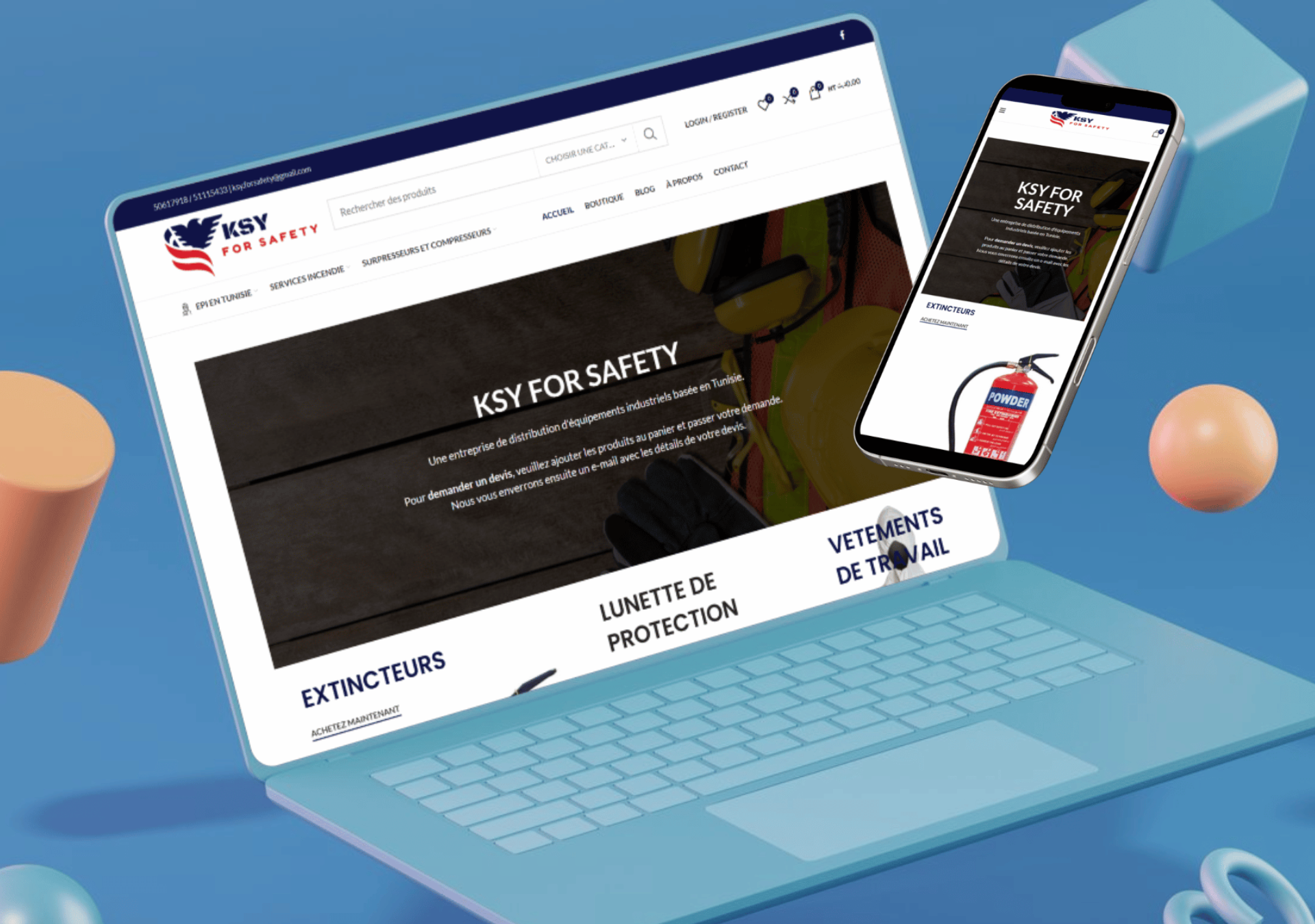 KSY For Safety - projet digital réalisé par THE ROAD